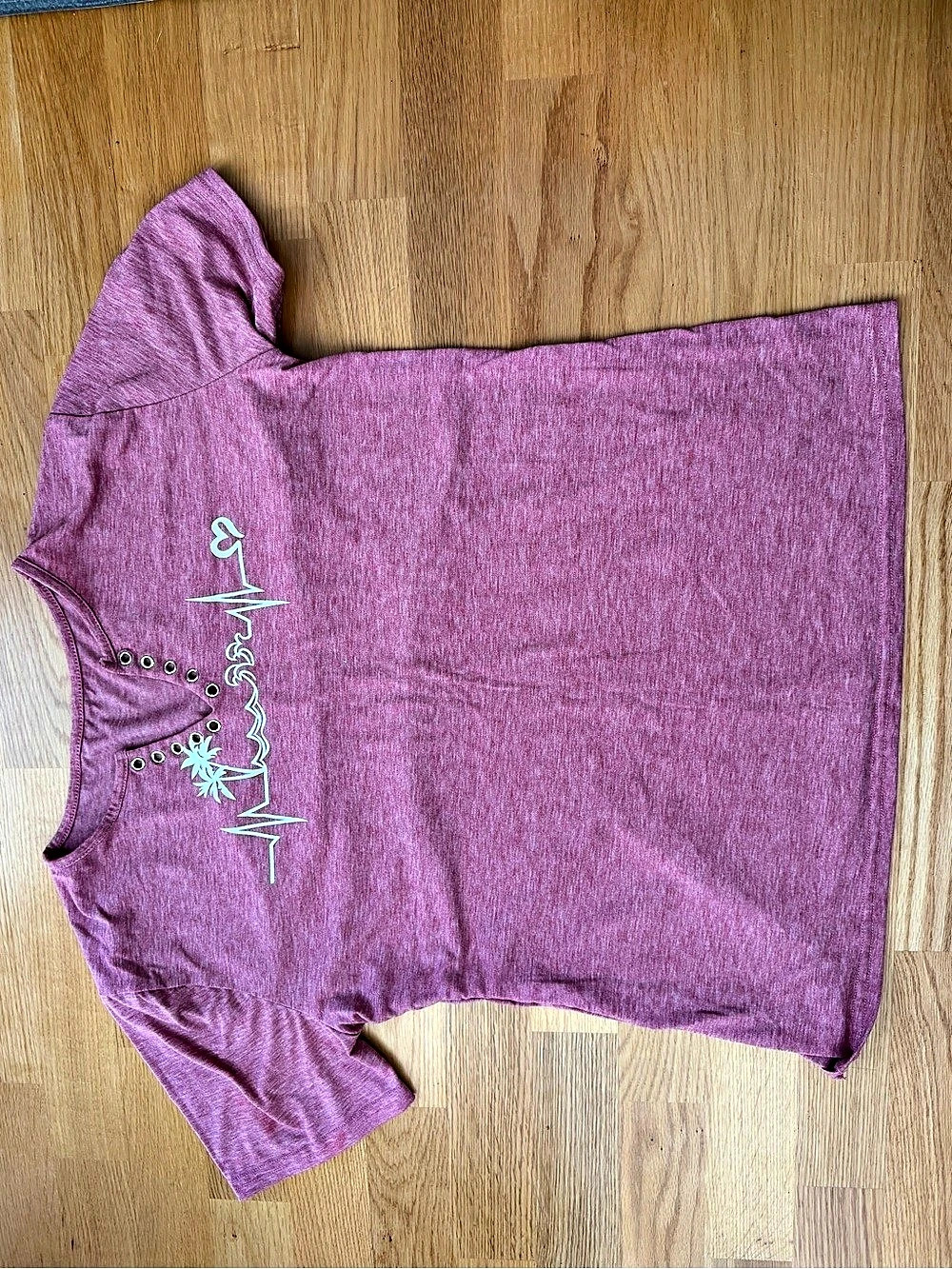 Purple Short Sleeve Graphic Tee